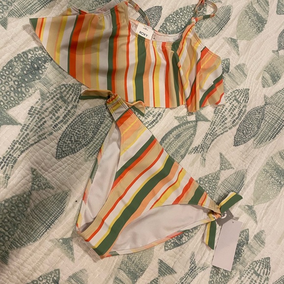 Roxy Colorful Party Recycled Flutter Bikini Set - Picture 5 of 6